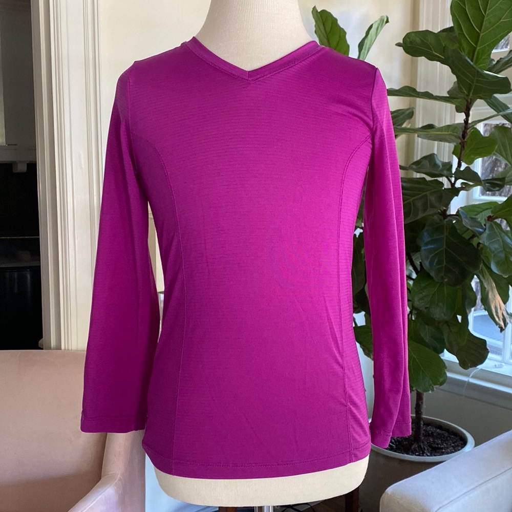 DANSKIN Now Drimore Long Sleeve V-Neck Shirt